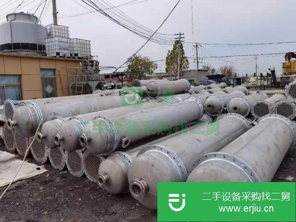山西出售二手20平方不銹鋼列管式冷凝器