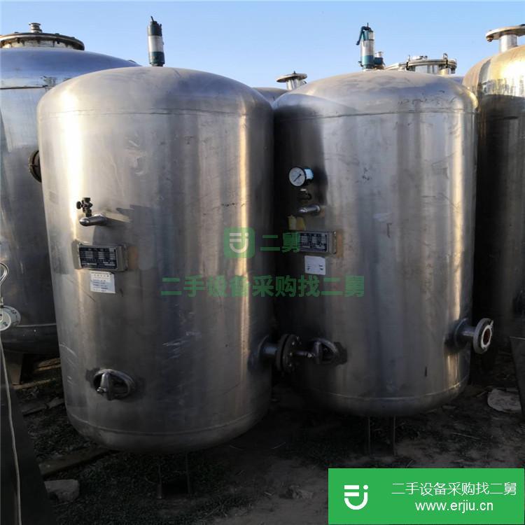 山東出售二手20立方不銹鋼儲罐