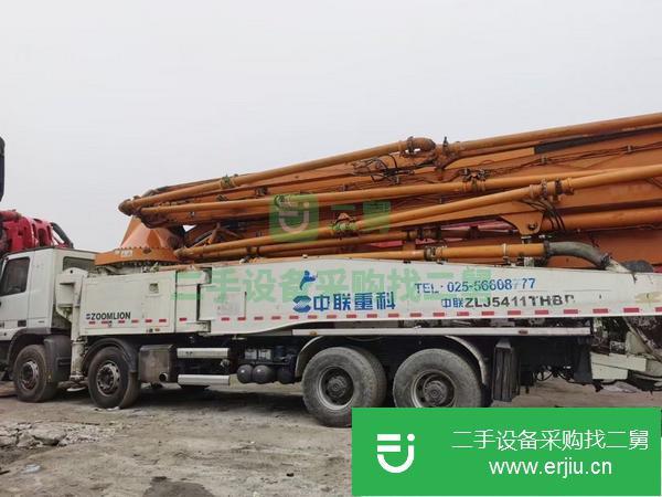 湖南出售二手14年國四中聯奔馳52米泵車