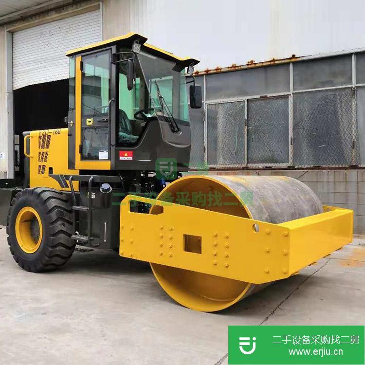 山東出售二手山菱重工單鋼輪振動壓路機8噸