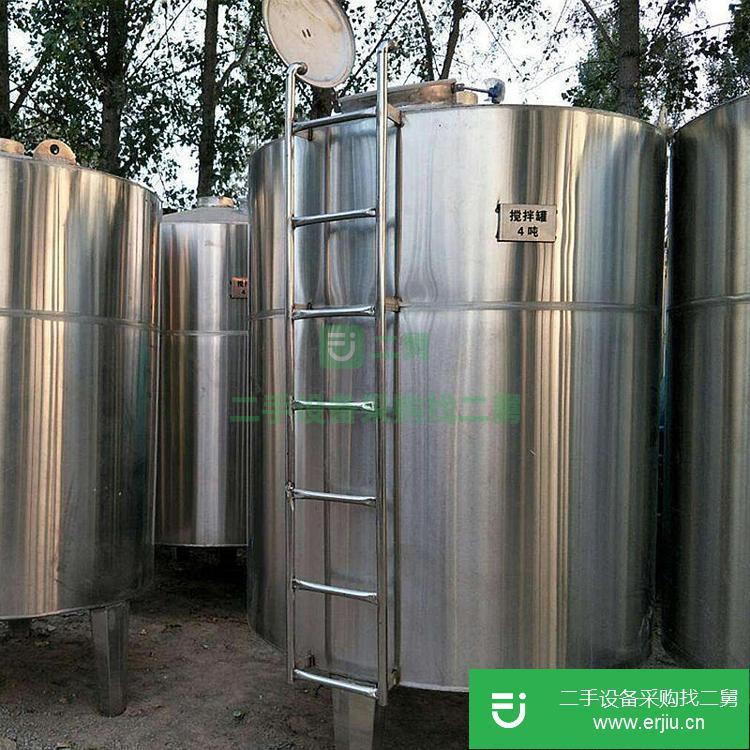 山東出售二手立式不銹鋼儲罐