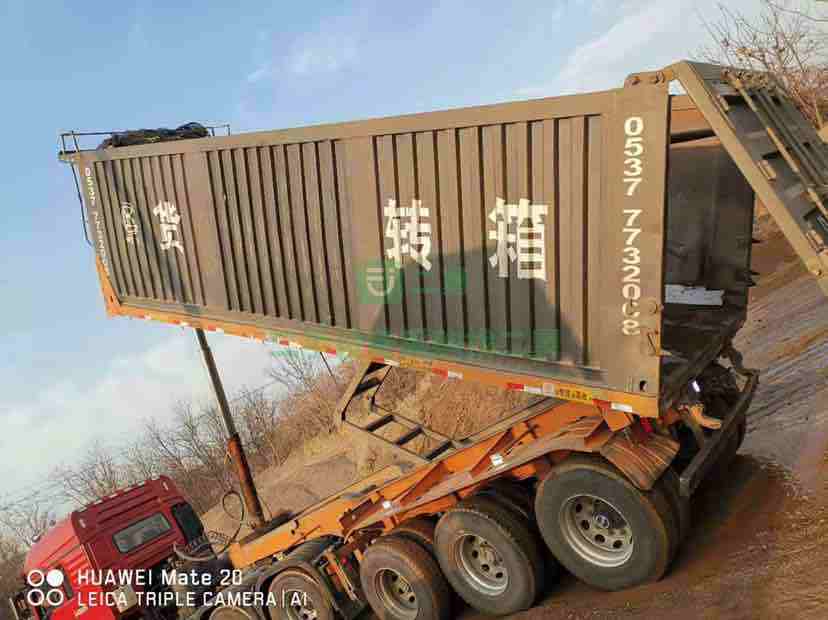 出售19年的8米平板后翻半掛車