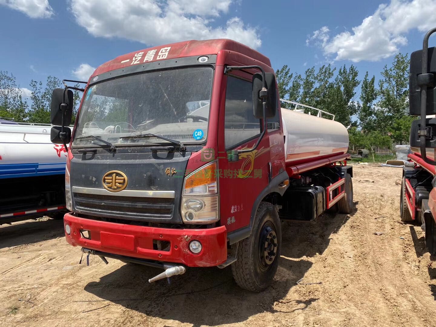 山東出售東風(fēng)12方二手灑水車