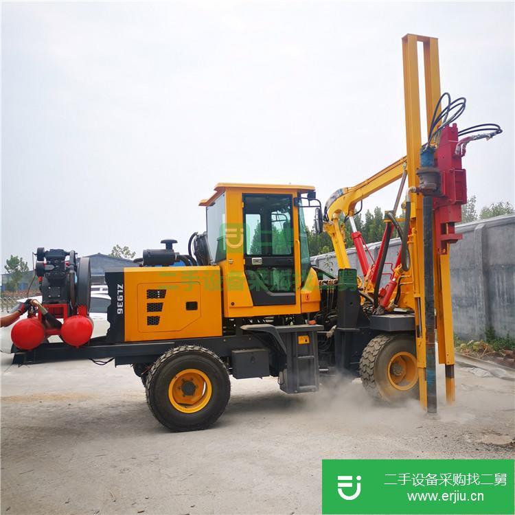山東出售二手公路護欄打樁機