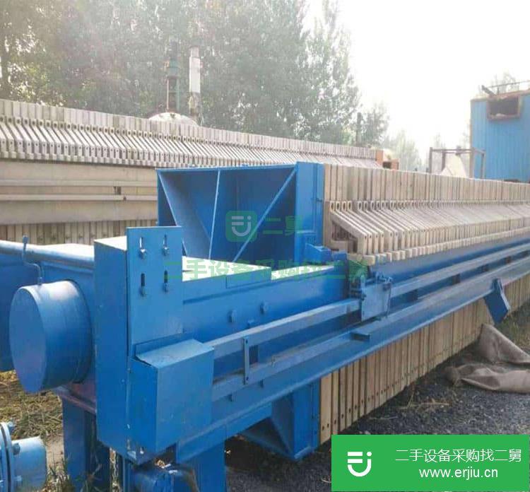 山東出售二手150平污泥脫水壓濾機