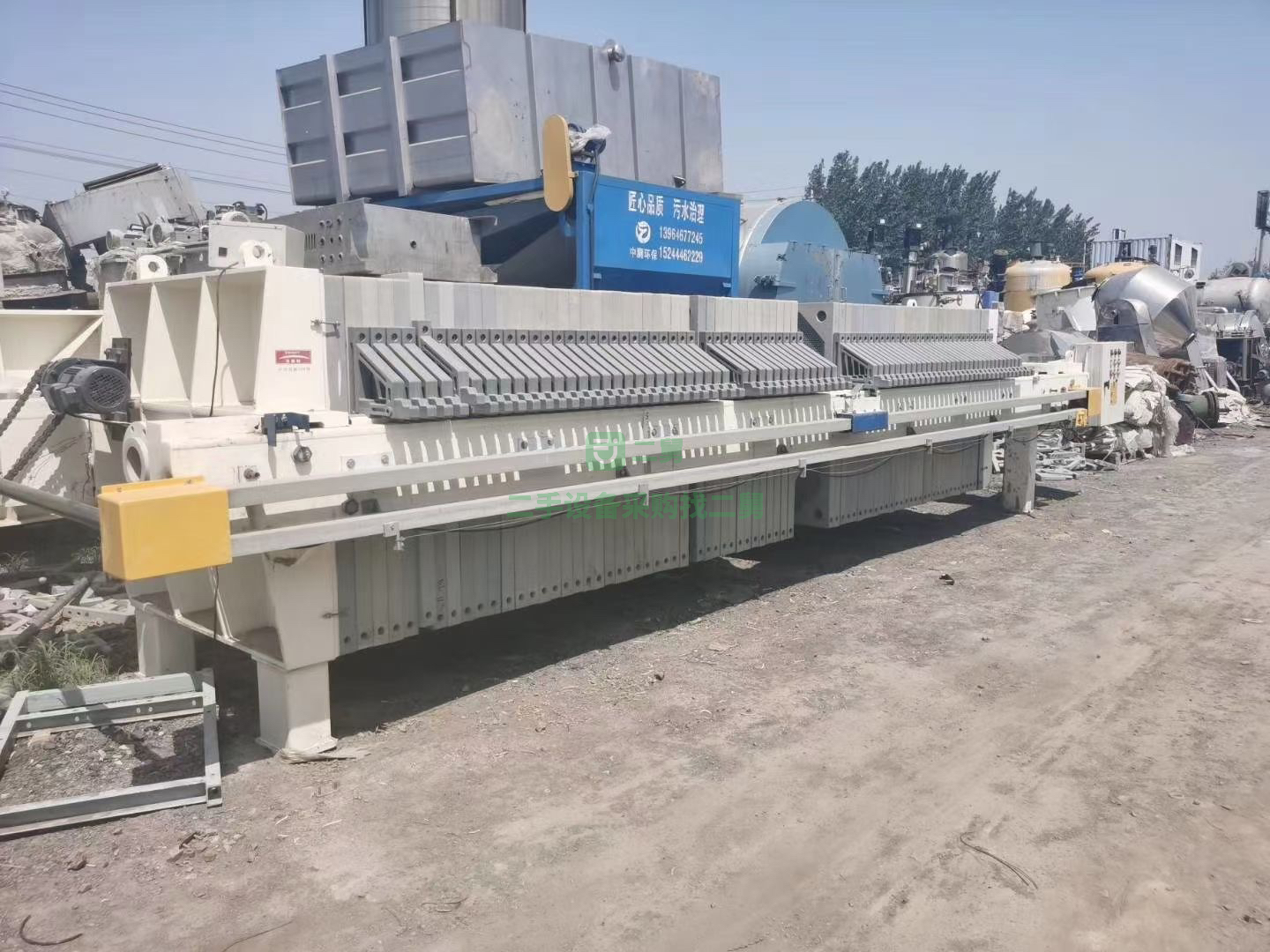 出售二手500平方廂式壓濾機(jī)