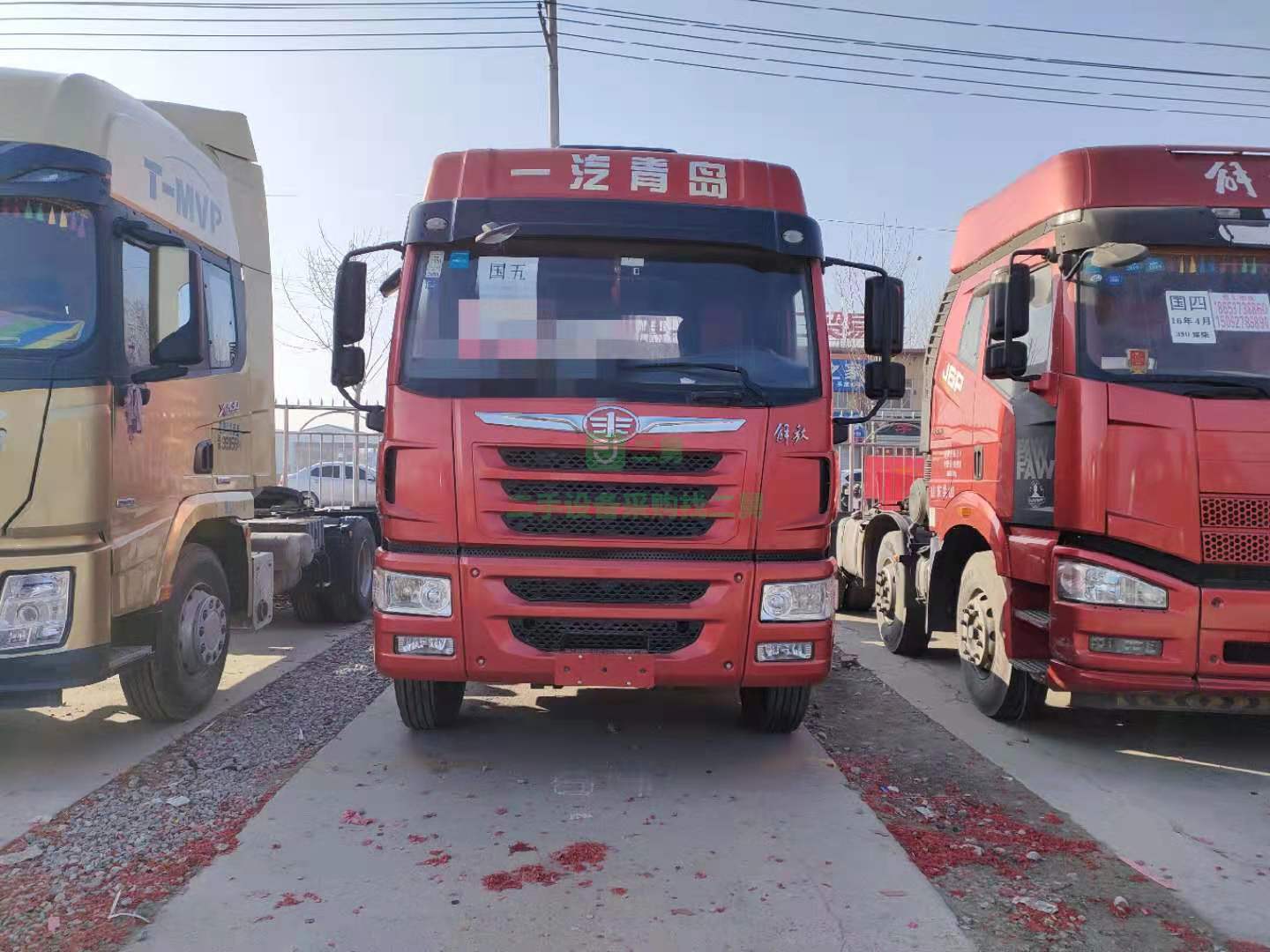 出售青島解放悍威400馬力牽引車(chē)國(guó)五排放