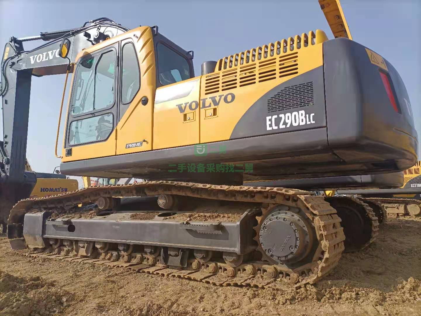出售一臺18年的沃爾沃290挖掘機，整車原版原樣