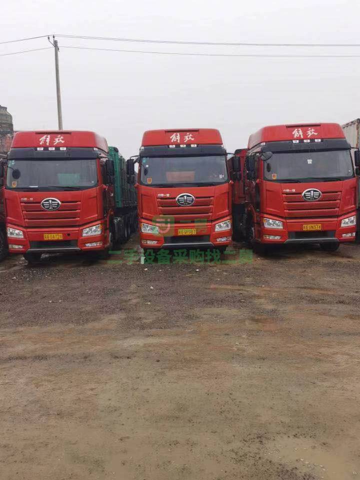 出售2.0新款解放J6p牽引車 帶11米永達富華軸掛車