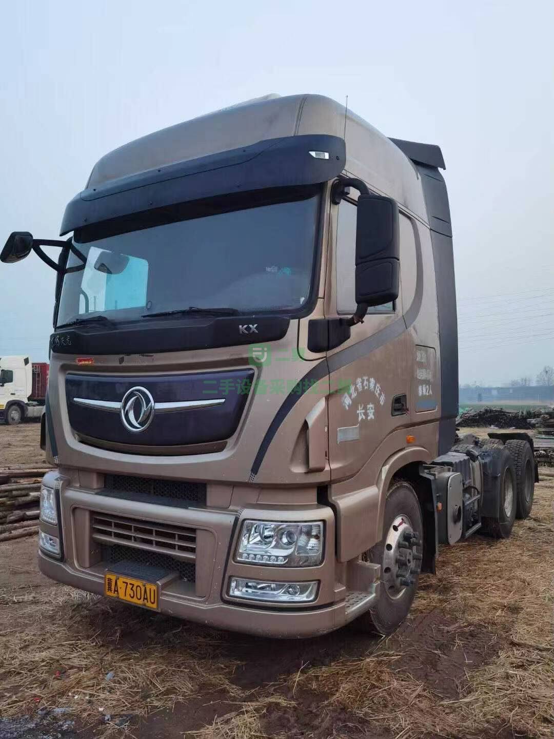 出售一臺極品兩年十個月天龍旗艦450雙曲牽引車，車況精品原車原版