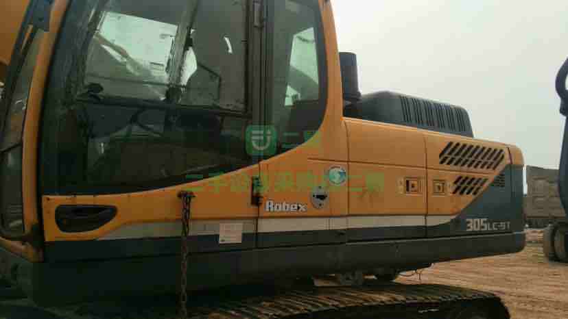 河北出售二手九成新的現代305-9t挖掘機，極品車況
