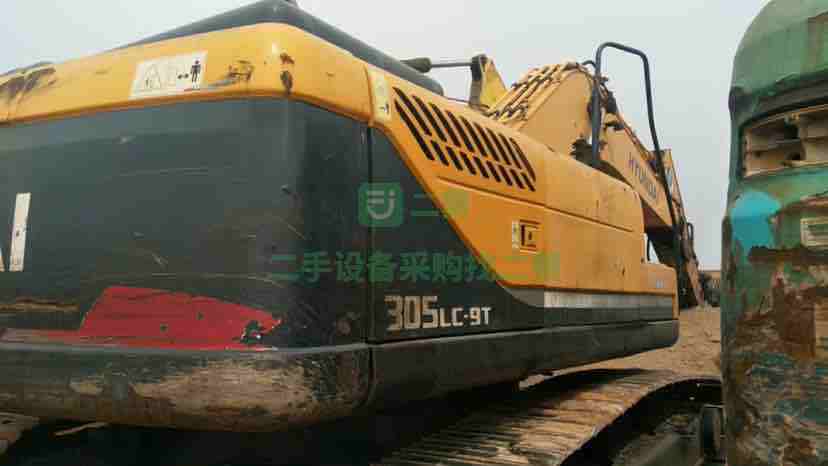 河北出售二手九成新的現代305-9t挖掘機，極品車況