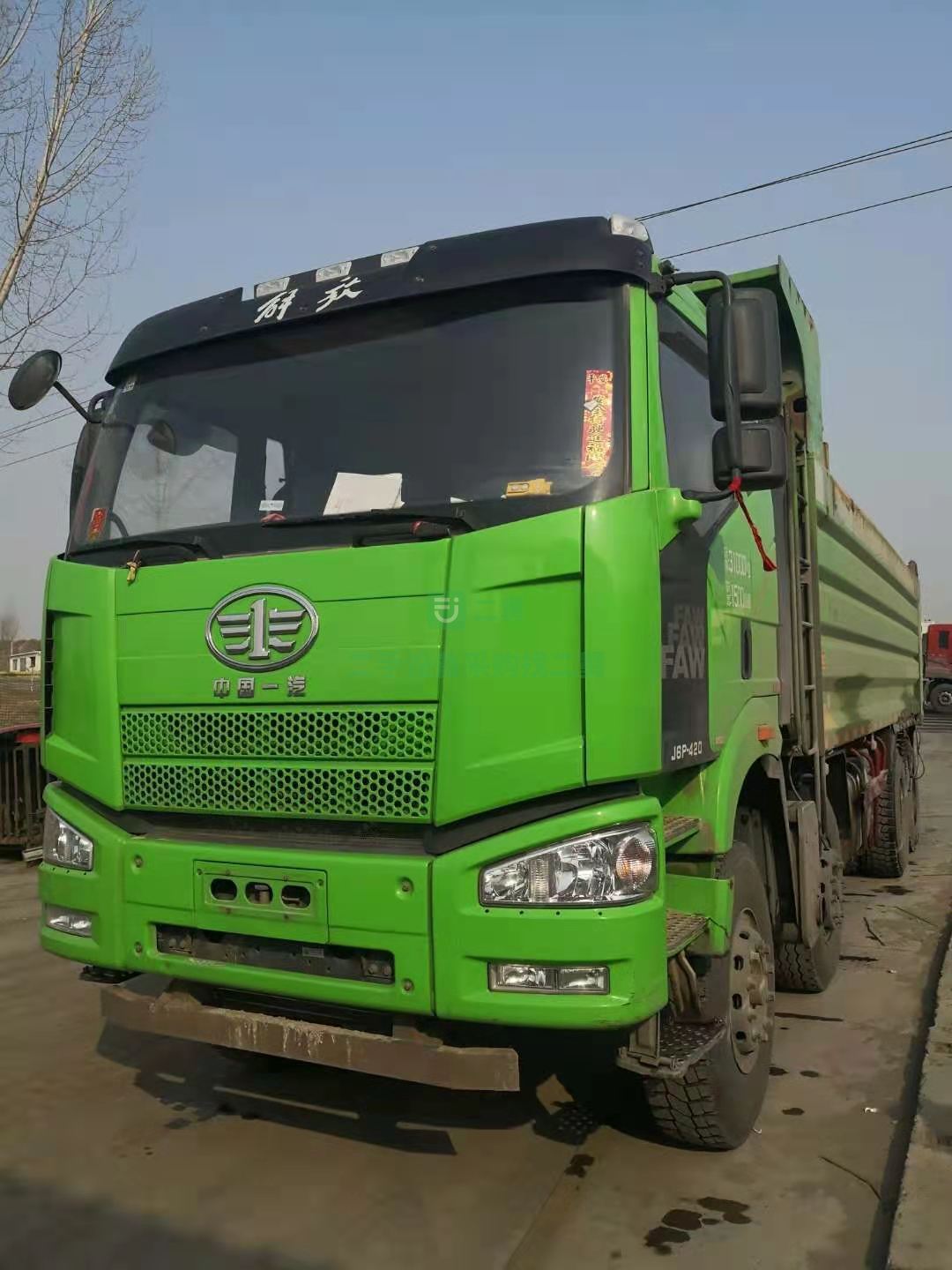 出售一臺19年6月解放J6P420馬力自卸車