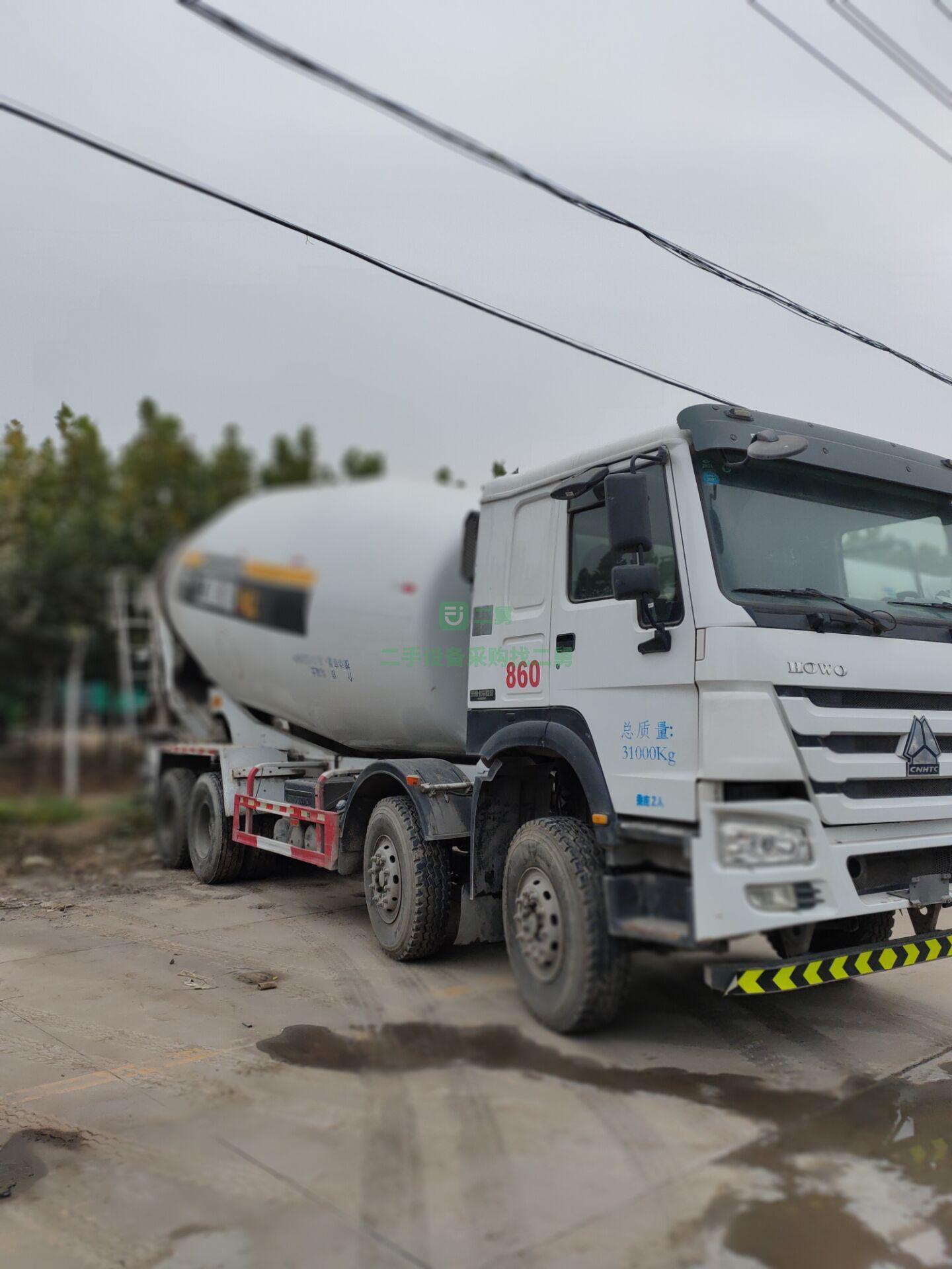 便宜出售二手德龍前四后八攪拌罐車20立方車況好手續齊全
