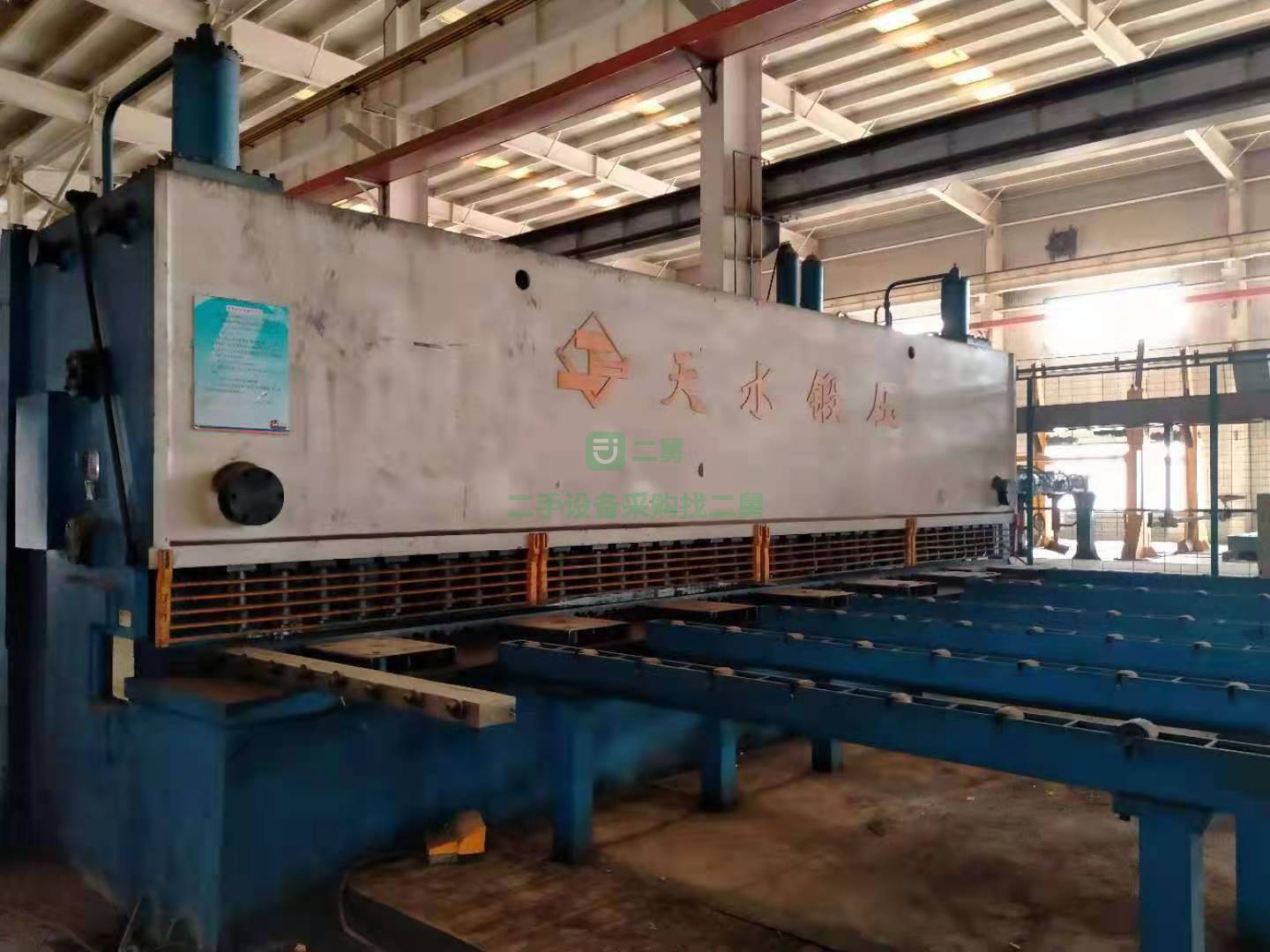 出售2014年的天水產(chǎn)12乘7.2米液壓剪板機(jī)