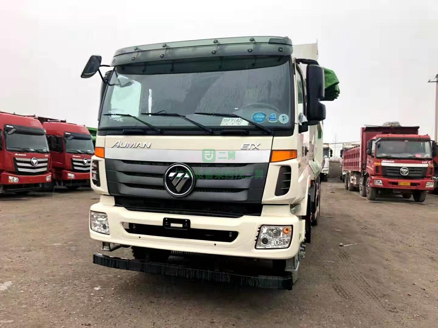出售一臺純新車環保白原車環保篷布自卸車，輕型歐曼