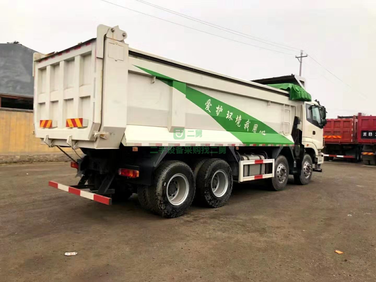出售一臺純新車環保白原車環保篷布自卸車，輕型歐曼