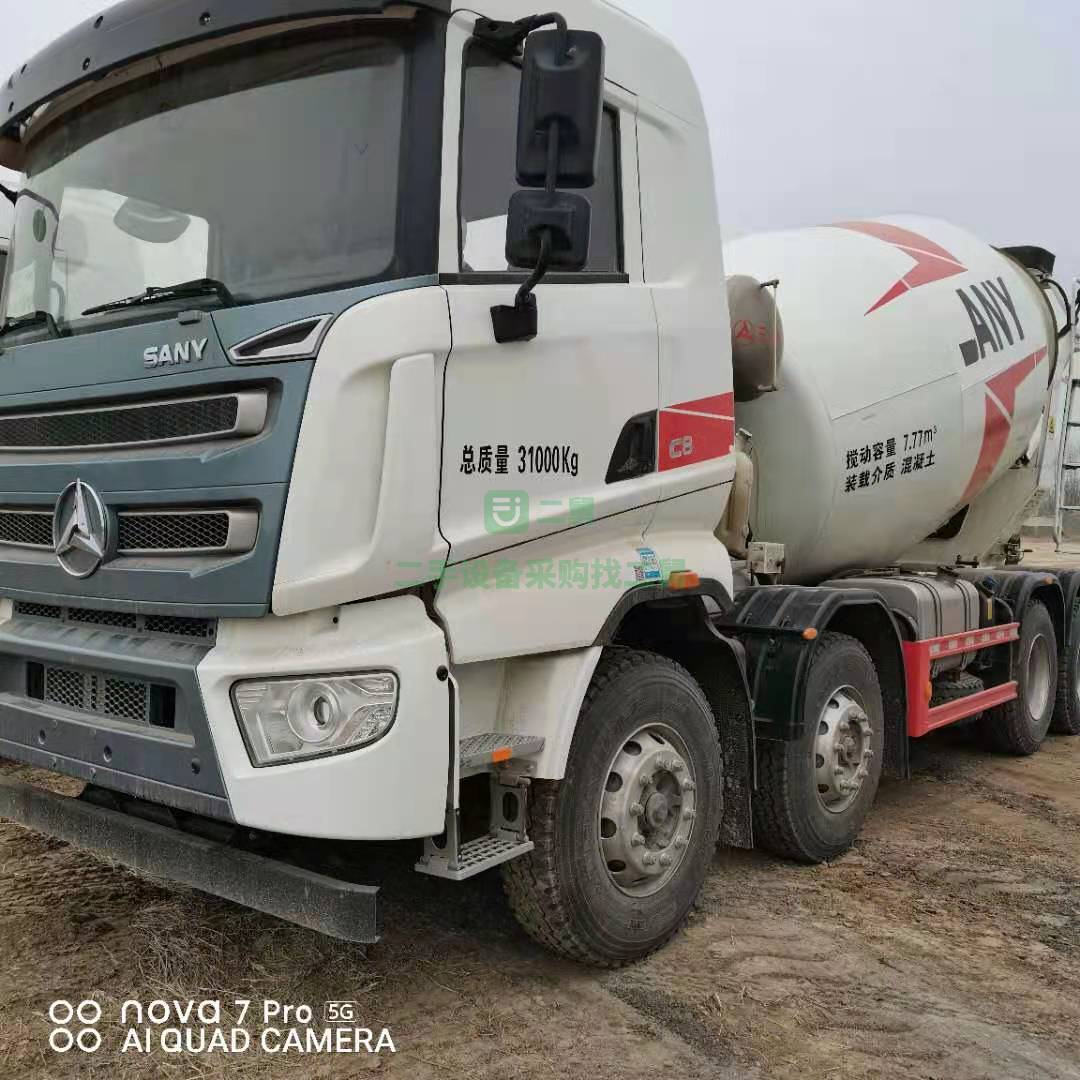 出售一臺20年庫存新車攪拌車，三一12方輕量化