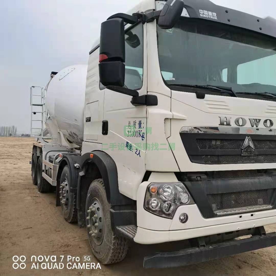 出售一臺20年庫存新車國六 豪沃TX340攪拌車，12方
