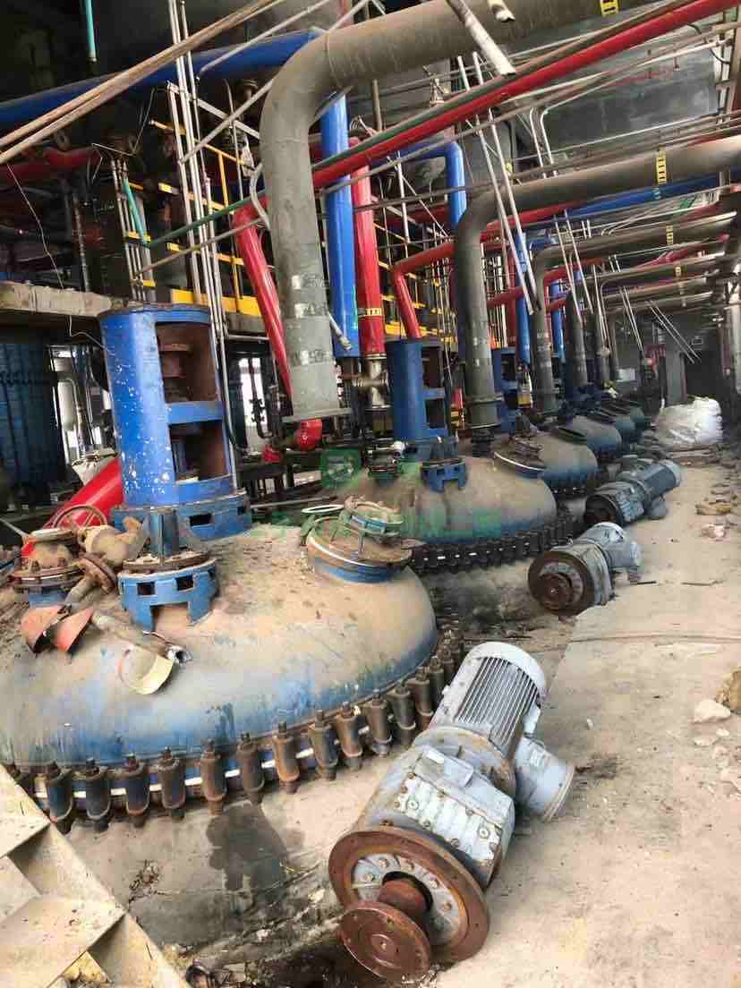 山東出售江蘇揚陽產8噸全新搪瓷反應釜
