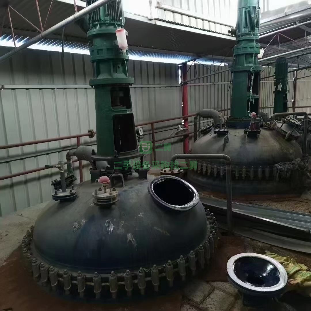 出售2立方3立方5立方搪瓷反應釜17年帶手續