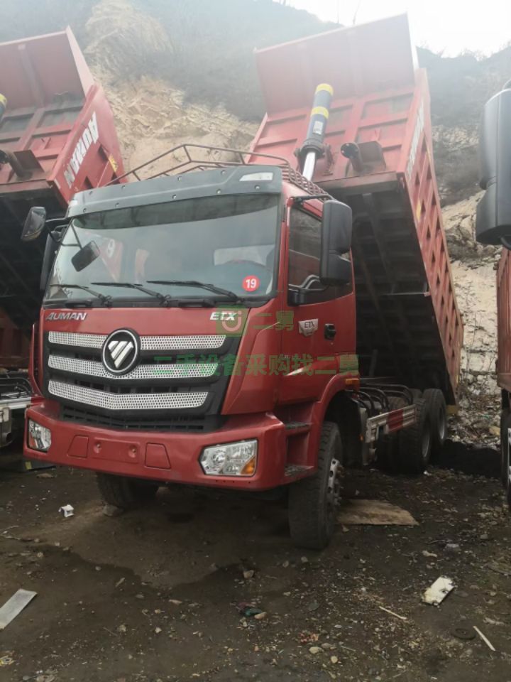 出售無手續國五礦山版歐曼后八輪自卸車