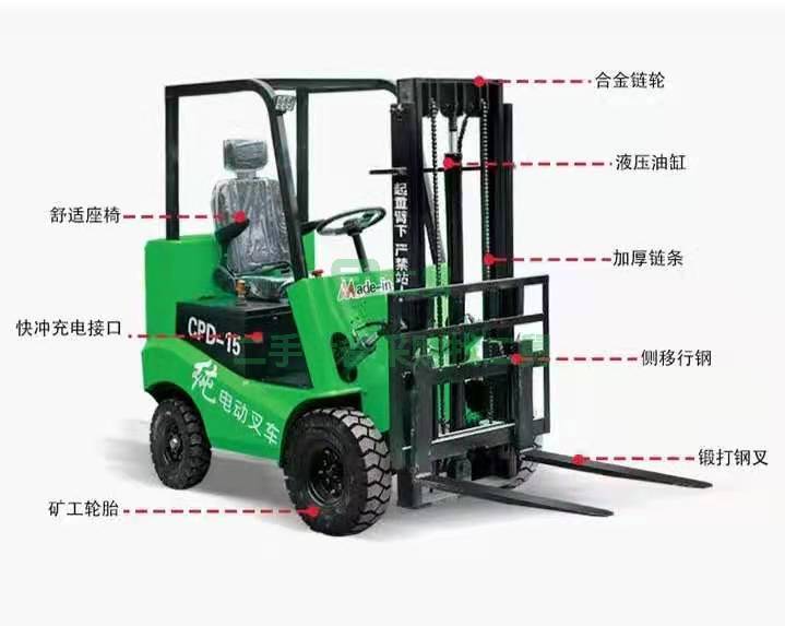 出售一臺純電動叉車，1.5噸，兩噸，三噸