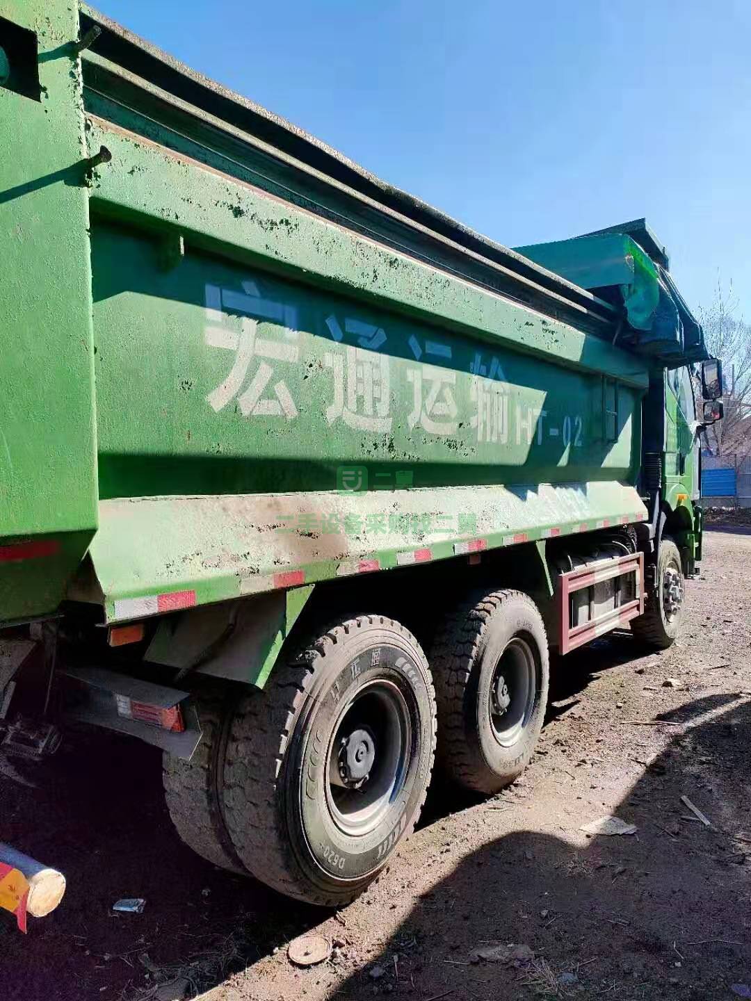 出售一臺18年5月環保綠解放后八輪自卸車，國五排放量