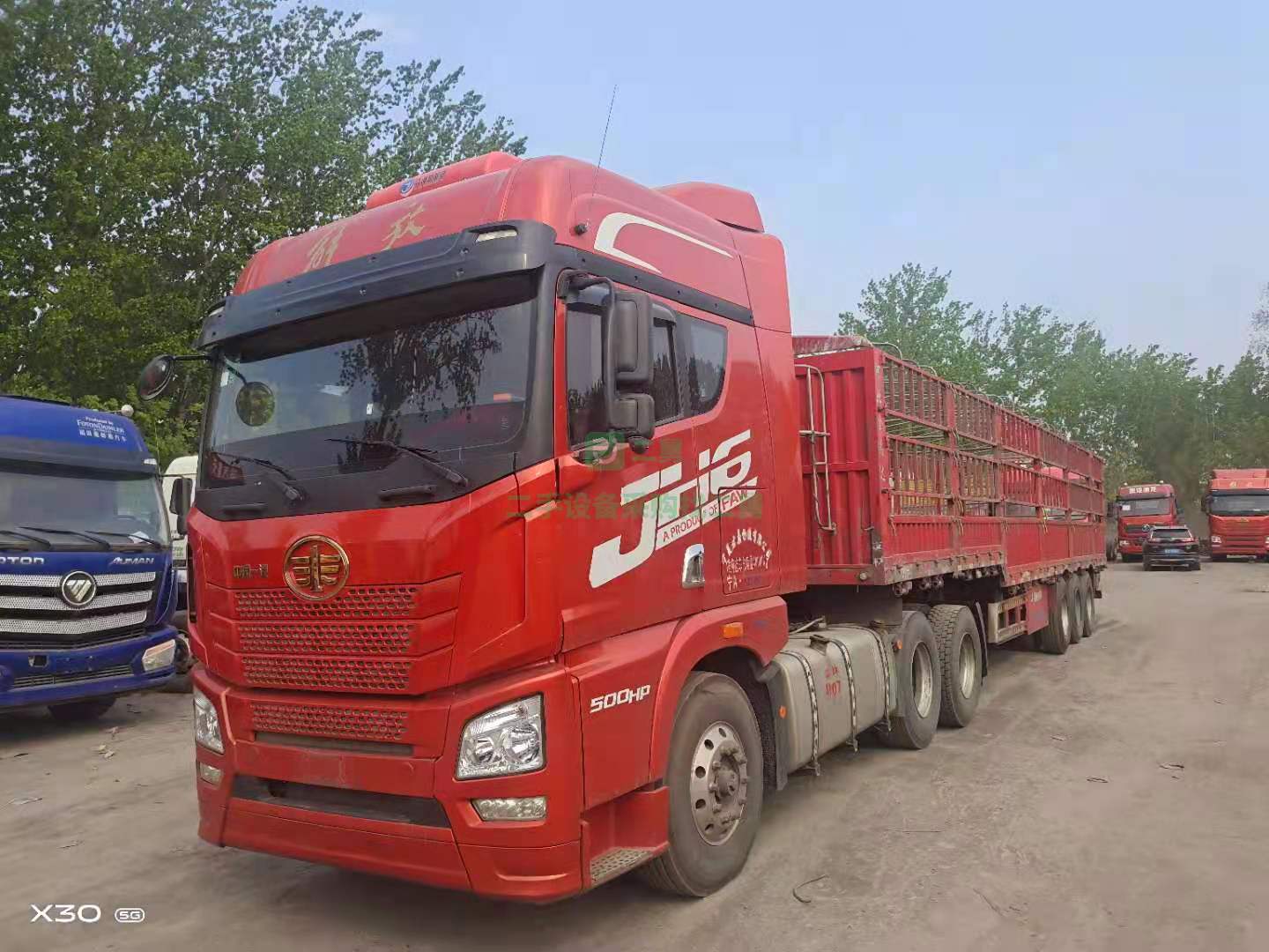 出售一臺剛到一掛18年解放jH6.500馬力牽引車，濰柴發動機