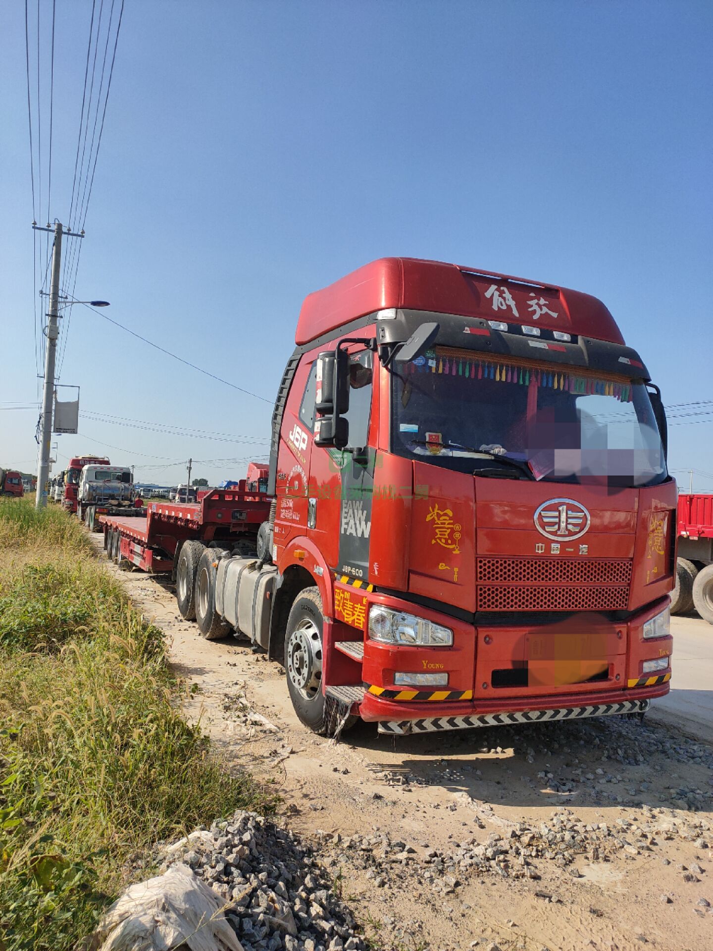 出售貨車2019年8月解放j6雙驅500馬力運輸車