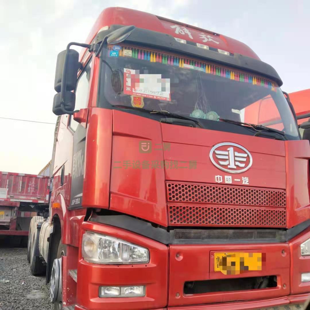急售一臺j6p17年國五350馬力車況精品牽引車，手續(xù)齊全隨時過戶提檔