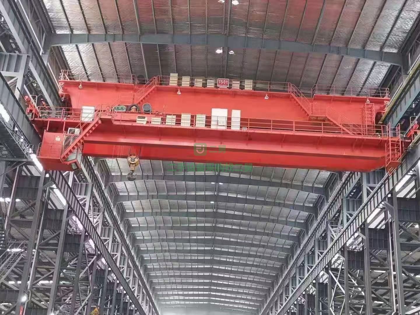 出售二手室內150噸雙梁起重機