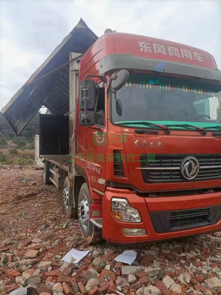 出售天龍前四后四飛翼集裝箱貨車帶公告15年11月上戶帶全保全車原版車況一流