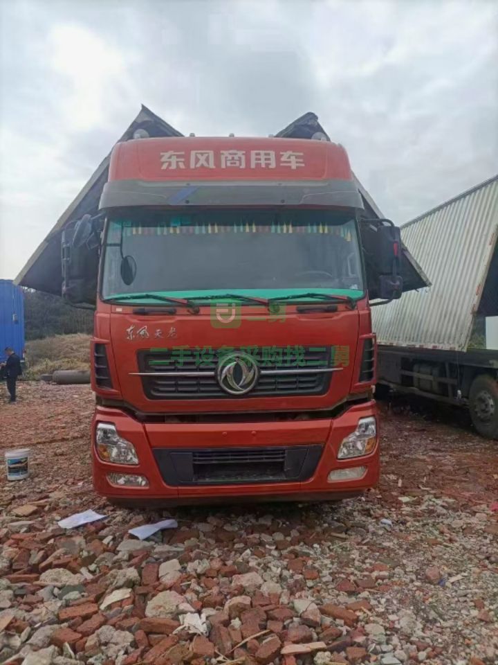 出售天龍前四后四飛翼集裝箱貨車帶公告15年11月上戶帶全保全車原版車況一流