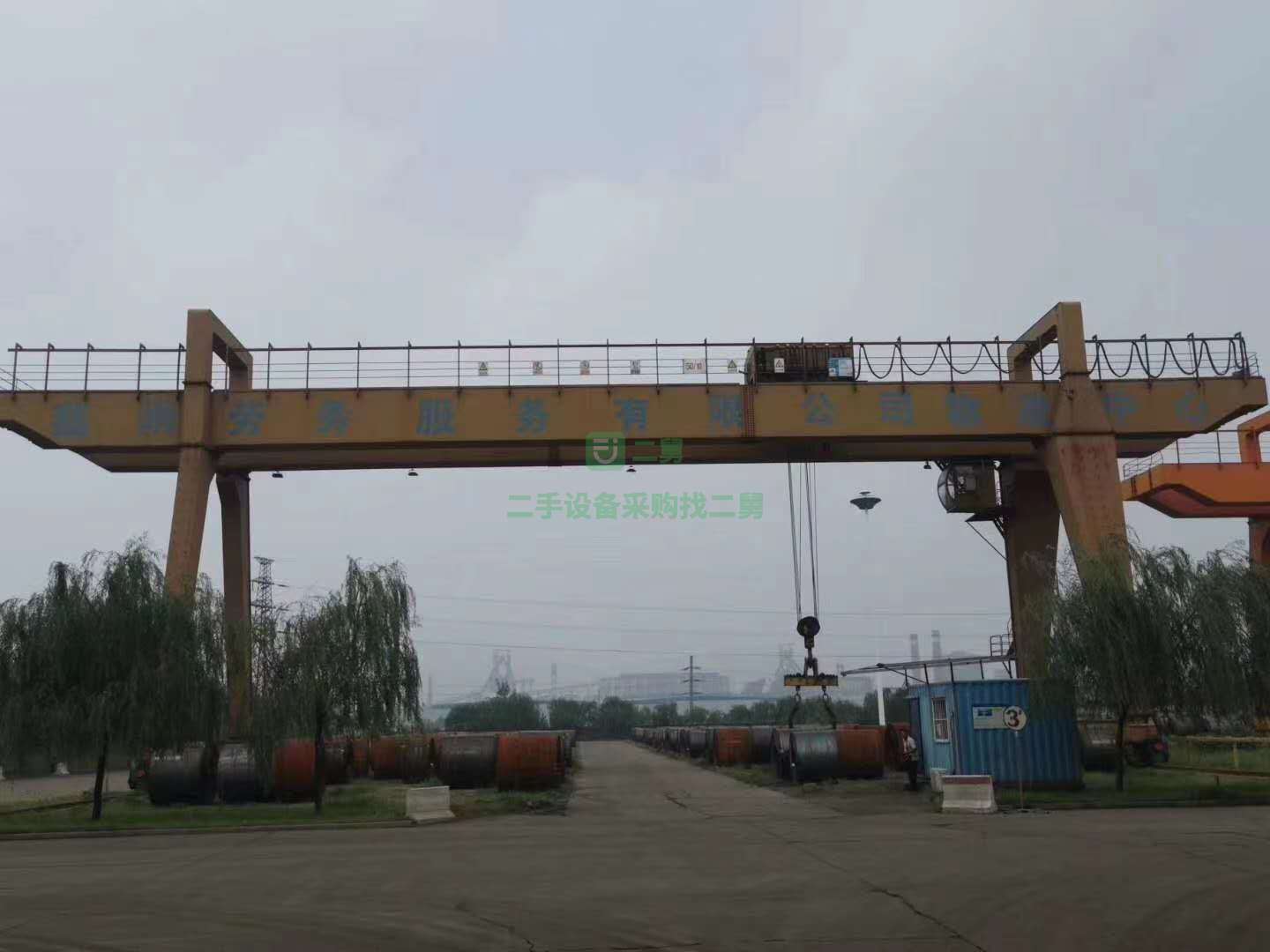 低價轉(zhuǎn)讓二手50噸雙主梁龍門吊