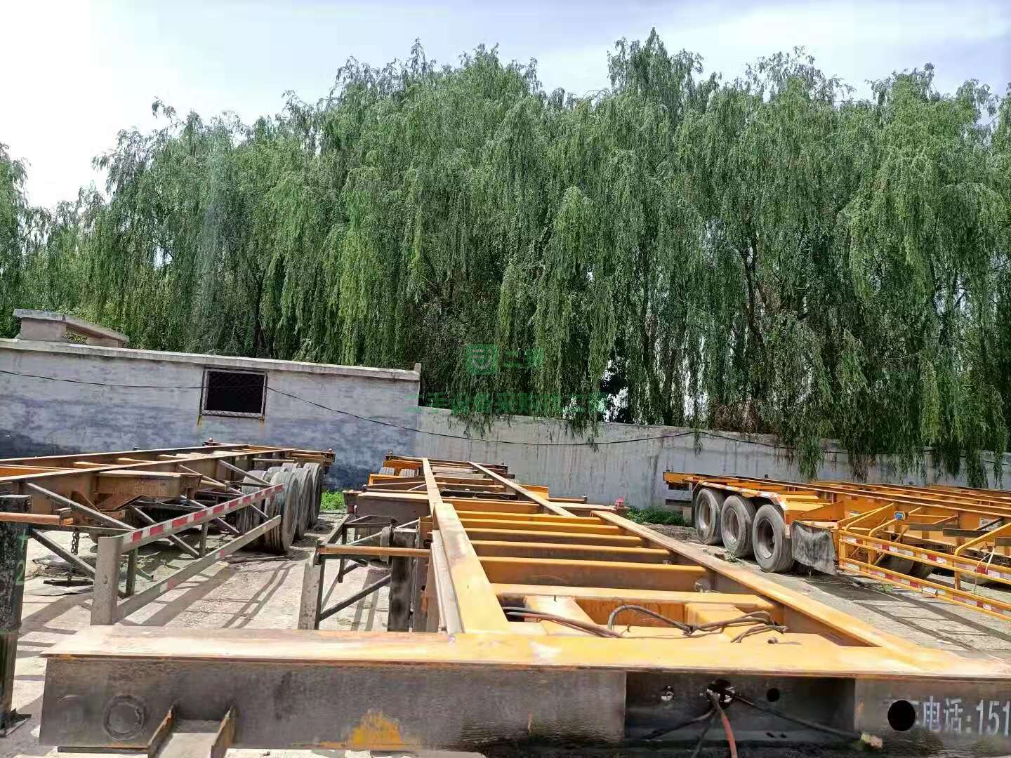 出售17年底13.95米青島中集骨架半掛車車況精品手續(xù)齊全