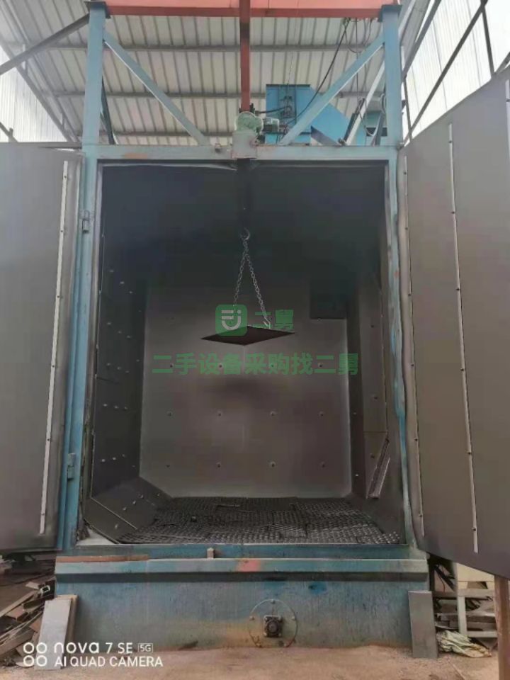 出售二手九成新的雙齊機械吊鉤拋丸機3740