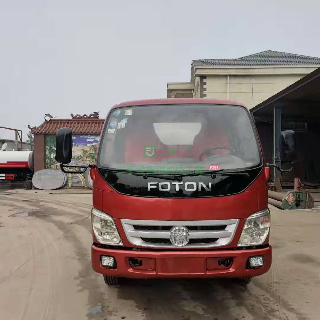 出售精品福田奧鈴軸距3.5米改裝全新5立方灑水車，朝柴4102發動機