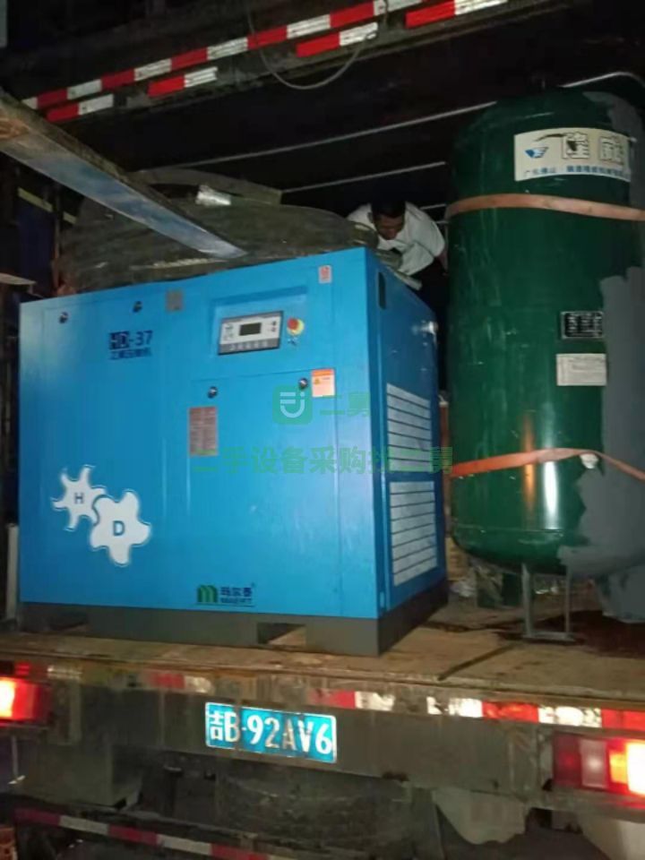 貴州出租二手九成新的37千瓦噴砂設備，37千瓦空壓