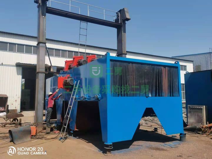 河北出售二手九成新的Q6930通過式拋丸清理機