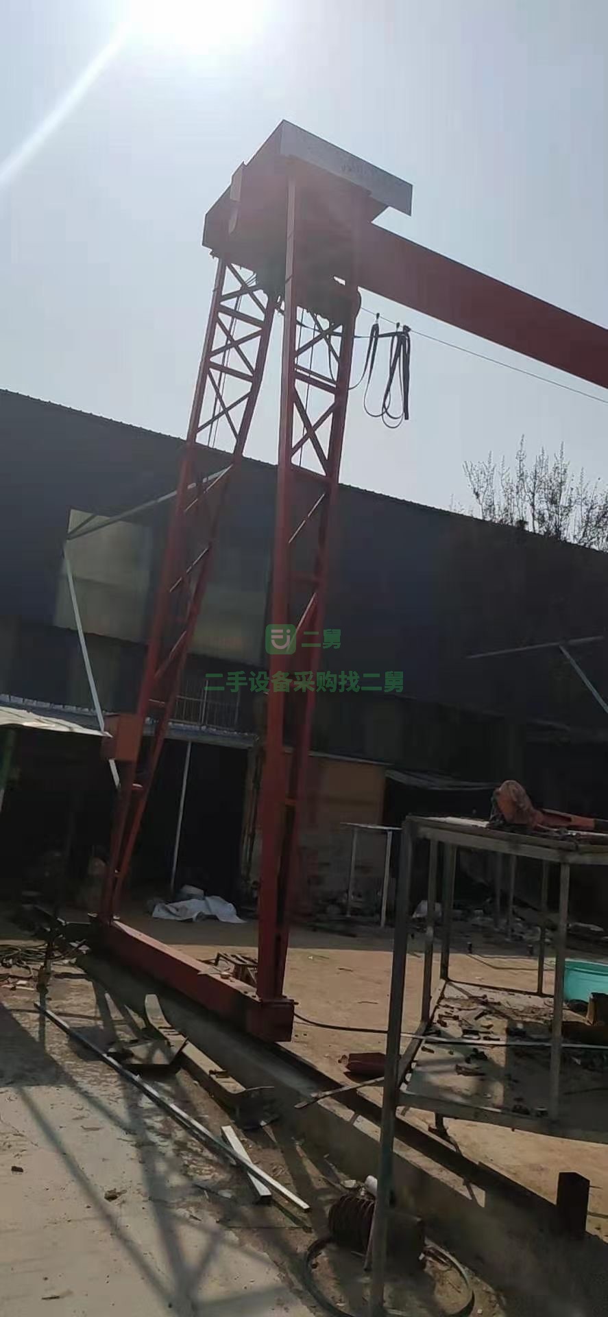 低價出售3噸龍門吊，跨度8米，起升6米