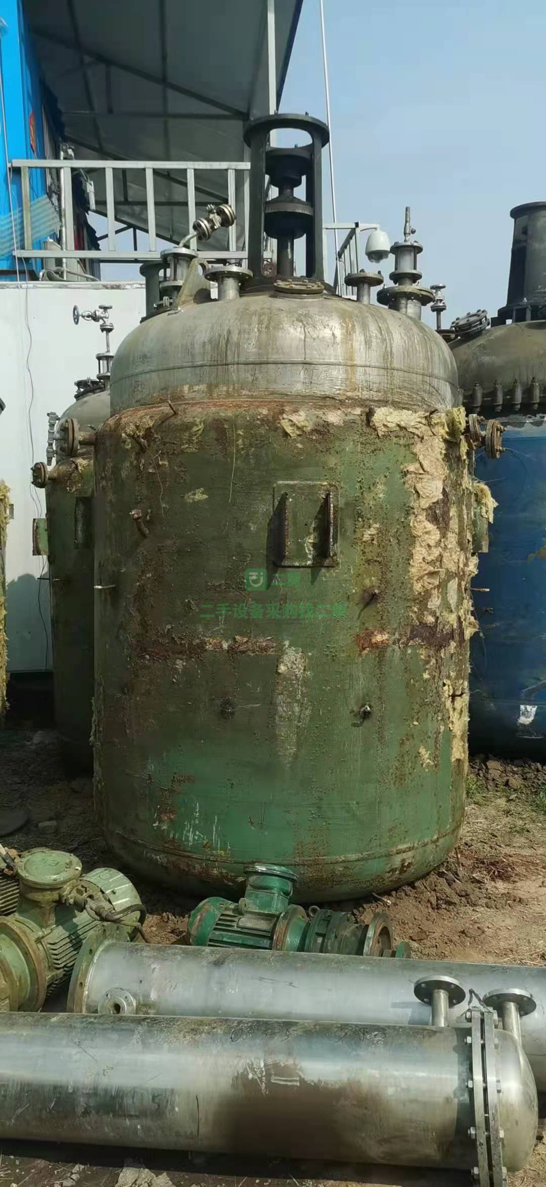 出售五噸搪瓷反應(yīng)釜，7.5防爆電機(jī)