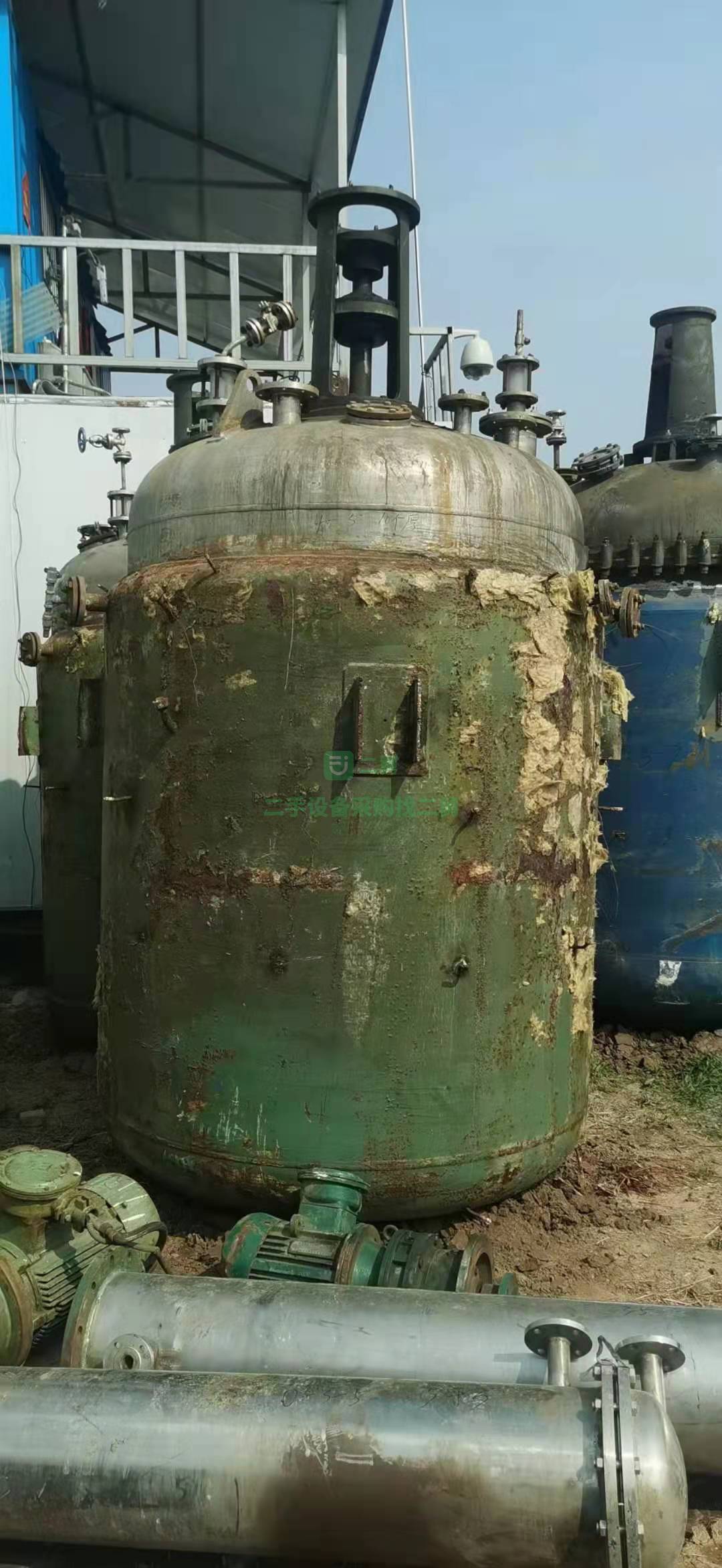 出售五噸搪瓷反應(yīng)釜，7.5防爆電機(jī)