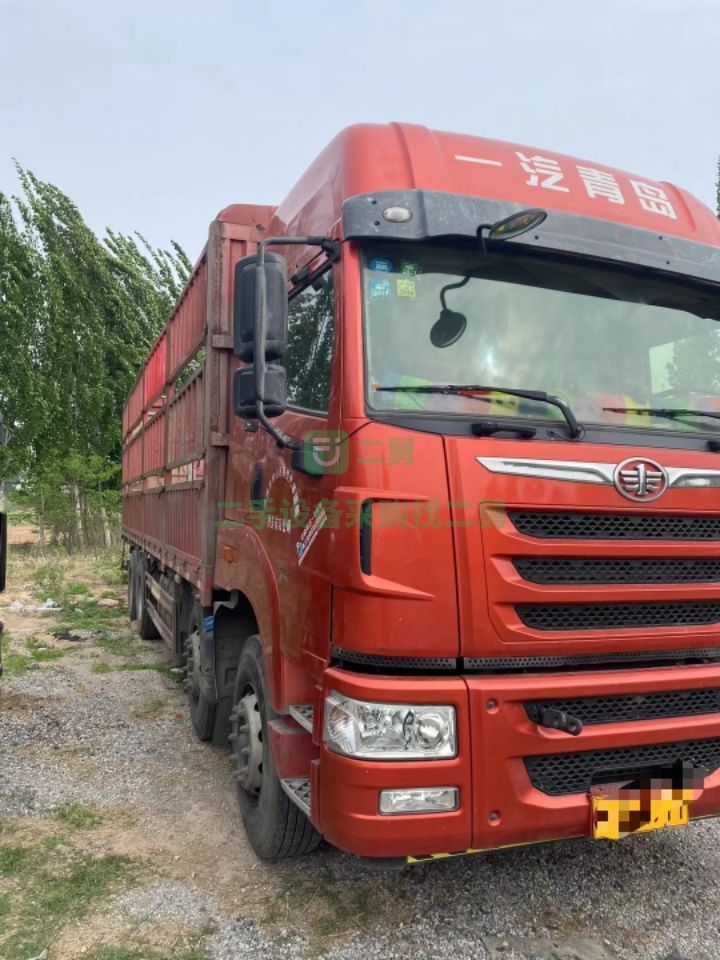 解放途V350馬力國五九米六前四后八高欄貨車
