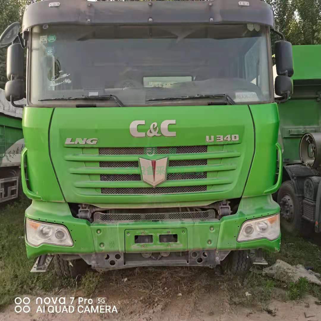 出售一臺19年國五聯合LNG 燒氣車自卸車，法規版5.6米