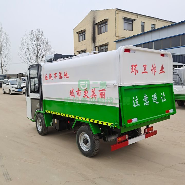 出售百事佳電動液壓掛桶垃圾車，液壓自卸車續航里程60公里以上