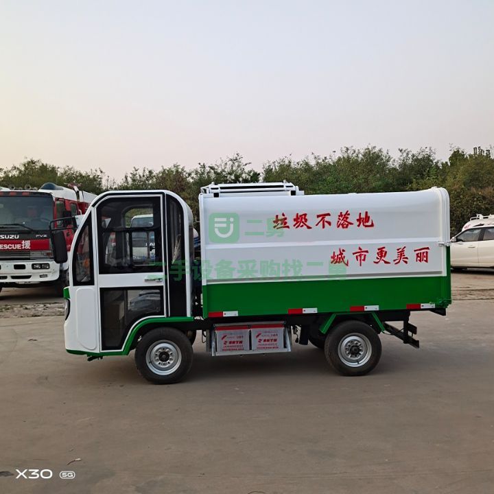 出售百事佳電動液壓掛桶垃圾車，液壓自卸車續航里程60公里以上