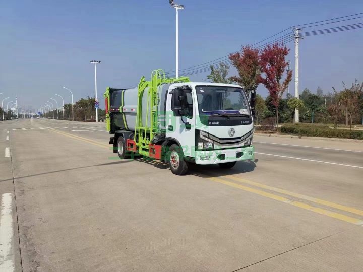 出售東風國六側裝壓縮垃圾車液壓后門