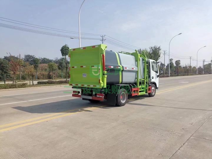 出售東風國六側裝壓縮垃圾車液壓后門