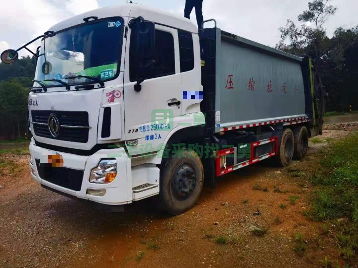 出售東風天龍后八輪20立方壓縮垃圾車康明斯270馬力買到賺到